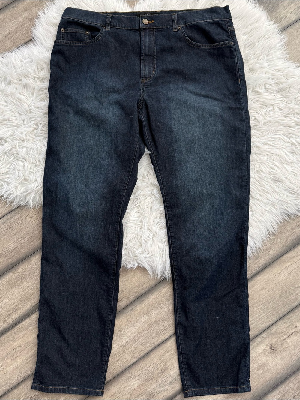 Travis Mathew Men's Dark Wash Black Jeans - Classic Straight Fit